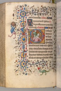 Stundenbuch von Karl dem Edlen, König von Navarra (1361-1425): fol. 277v, St. Christophorus