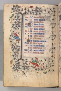 Stundenbuch von Karl dem Edlen, König von Navarra (1361-1425): fol. 3v, März von Master of the Brussels Initials and Associates