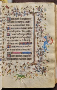 Stundenbuch von Karl dem Edlen, König von Navarra (1361-1425): fol. 41r, Text von Master of the Brussels Initials and Associates