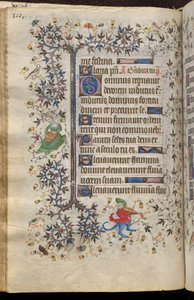 Stundenbuch von Karl dem Edlen, König von Navarra (1361-1425): fol. 55v, Text von Master of the Brussels Initials and Associates