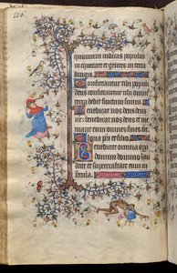 Stundenbuch von Karl dem Edlen, König von Navarra (1361-1425): fol. 58v, Text von Master of the Brussels Initials and Associates