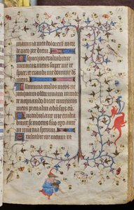 Stundenbuch von Karl dem Edlen, König von Navarra (1361-1425): fol. 97r, Text von Master of the Brussels Initials and Associates