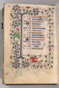 Stundenbuch von Karl dem Edlen, König von Navarra 1361-1425: fol. 11v, November, ca. 1405 von Master of the Brussels Initials and Associates