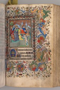 Stundenbuch von Karl dem Edlen, König von Navarra 1361-1425: fol. 144r, Verrat an Christus, ca. 1405 von Master of the Brussels Initials and Associates