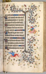Stundenbuch von Karl dem Edlen, König von Navarra 1361-1425: fol. 189r, Text, ca. 1405 von Master of the Brussels Initials and Associates