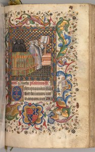 Stundenbuch von Karl dem Edlen, König von Navarra 1361-1425: fol. 202r, Totenoffizium von Master of the Brussels Initials and Associates