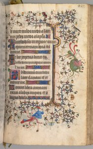 Stundenbuch von Karl dem Edlen, König von Navarra: fol. 203r, Text von Master of the Brussels Initials and Associates