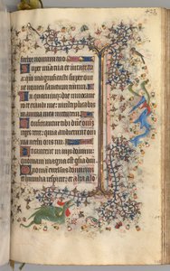 Stundenbuch von Karl dem Edlen, König von Navarra 1361-1425: fol. 206r, Text, um 1405 von Master of the Brussels Initials and Associates