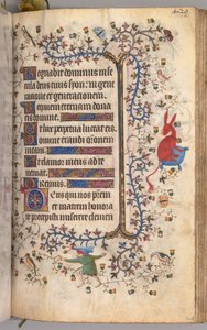 Stundenbuch von Karl dem Edlen, König von Navarra 1361-1425: fol. 209r, Text, um 1405 von Master of the Brussels Initials and Associates