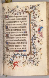 Stundenbuch von Karl dem Edlen, König von Navarra 1361-1425: fol. 212r, Text von Master of the Brussels Initials and Associates