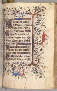 Stundenbuch von Karl dem Edlen, König von Navarra 1361-1425: fol. 214r, Text, um 1405