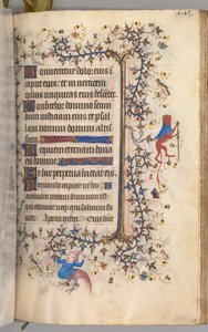 Stundenbuch von Charles dem Edlen, König von Navarra 1361-1425: fol. 216r, Text, um 1405 von Master of the Brussels Initials and Associates