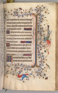 Stundenbuch von Karl dem Edlen, König von Navarra 1361-1425: fol. 218r, Text, um 1405 von Master of the Brussels Initials and Associates
