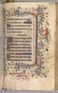 Stundenbuch von Karl dem Edlen, König von Navarra 1361-1425: fol. 219r, Text, um 1405 von Master of the Brussels Initials and Associates