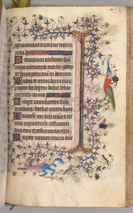 Stundenbuch von Karl dem Edlen, König von Navarra 1361-1425: fol. 221r, Text, um 1405 von Master of the Brussels Initials and Associates