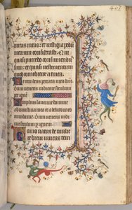 Stundenbuch von Charles dem Edlen, König von Navarra 1361-1425: fol. 226r, Text, um 1405