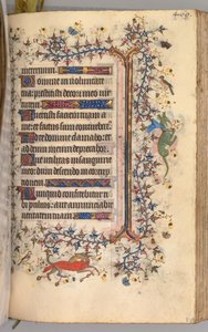 Stundenbuch von Karl dem Edlen, König von Navarra 1361-1425: fol. 229r, Text, um 1405 von Master of the Brussels Initials and Associates