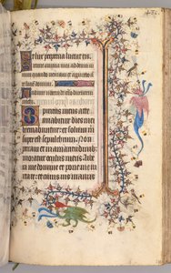 Stundenbuch von Karl dem Edlen, König von Navarra 1361-1425: fol. 234r, Text von Master of the Brussels Initials and Associates
