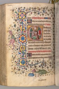 Stundenbuch von Karl dem Edlen, König von Navarra 1361-1425: fol. 266v, St. Jakobus, um 1405