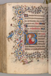 Stundenbuch von Karl dem Edlen, König von Navarra 1361-1425: fol. 267v, Text, um 1405 von Master of the Brussels Initials and Associates