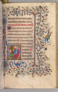 Stundenbuch von Charles dem Edlen, König von Navarra 1361-1425, fol. 268r, St. Thomas, ca. 1405 von Master of the Brussels Initials and Associates