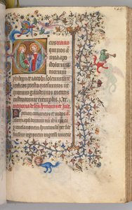 Stundenbuch von Karl dem Edlen, König von Navarra 1361-1425, fol. 269r, SS. Philipp und Jakobus, ca. 1405 von Master of the Brussels Initials and Associates