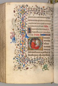 Stundenbuch von Charles dem Edlen, König von Navarra 1361-1425, fol. 276v, St. Denis, ca. 1405 von Master of the Brussels Initials and Associates