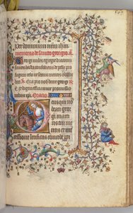 Stundenbuch von Karl dem Edlen, König von Navarra 1361-1425, fol. 278r, St. Georg, ca. 1405 von Master of the Brussels Initials and Associates