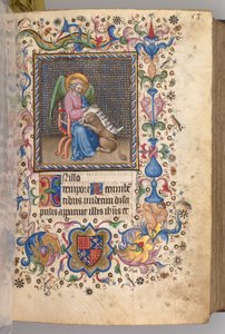 Stundenbuch von Charles dem Edlen, König von Navarra 1361-1425: fol. 27r, St. Markus, um 1405