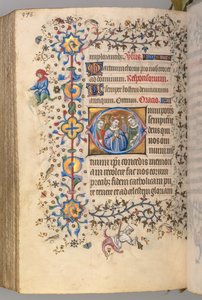 Stundenbuch von Karl dem Edlen, König von Navarra 1361-1425, fol. 283v, Märtyrer: Unidentifizierter Heiliger von Master of the Brussels Initials and Associates