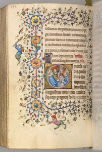 Stundenbuch von Karl dem Edlen, König von Navarra 1361-1425, fol. 284v, Vier Kirchenlehrer, ca. 1