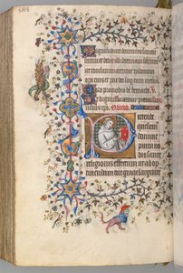 Stundenbuch von Karl dem Edlen, König von Navarra 1361-1425, fol. 288v, St. Hervard, um 1405 von Master of the Brussels Initials and Associates