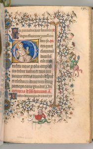 Stundenbuch von Karl dem Edlen, König von Navarra 1361-1425, fol. 290r, St. Franziskus, um 1405 von Master of the Brussels Initials and Associates