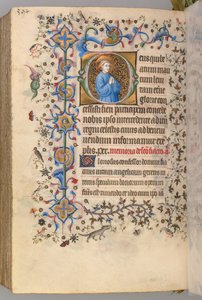 Stundenbuch von Karl dem Edlen, König von Navarra 1361-1425, fol. 291v, Text, ca. 1405