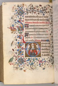 Stundenbuch von Karl dem Edlen, König von Navarra 1361-1425, fol. 294v, Die Beichtväter, ca. 1405 von Master of the Brussels Initials and Associates