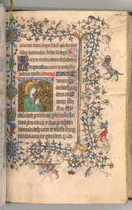 Stundenbuch von Karl dem Edlen, König von Navarra 1361-1425, fol. 297r, St. Elisabeth, ca. 1405 von Master of the Brussels Initials and Associates