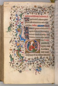 Stunden von Karl dem Edlen, König von Navarra 1361-1425, fol. 297v, St. Katharina, um 1405 von Master of the Brussels Initials and Associates