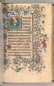 Stundenbuch von Charles dem Edlen, König von Navarra 1361-1425, fol. 299a, St. Margareta, ca. 1405 von Master of the Brussels Initials and Associates