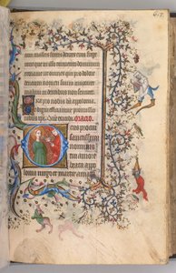 Stundenbuch von Karl dem Edlen, König von Navarra 1361-1425, fol. 303r, St. Apollonia, ca. 1405 von Master of the Brussels Initials and Associates