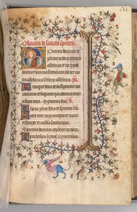 Stundenbuch von Karl dem Edlen, König von Navarra, fol. 307r, Büste Christi von Master of the Brussels Initials and Associates