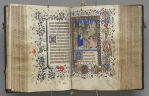 Stundenbuch von Karl dem Edlen, König von Navarra 1361-1425: fol. 87v, Text, ca. 1405