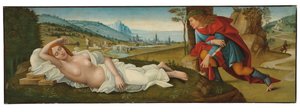 Cymon und Iphigenia von Master of the Campana Cassoni
