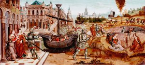 Die Geschichte von Theseus, Mitte des 15. Jahrhunderts von Master of the Cassoni