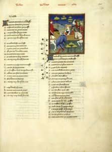 Dame in einer pferdegezogenen Sänfte von Master of the Cité des Dames