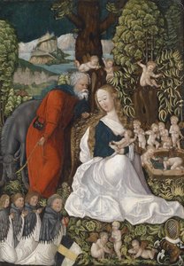 Die Rast auf der Flucht nach Ägypten, ca. 1510 von Master of the Danube School