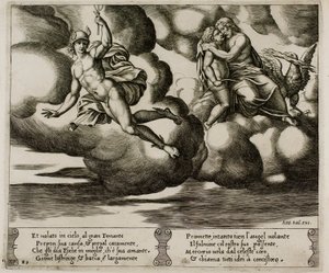 Cupid bittet Jupiter um Gnade für Psyche von Master of the Die