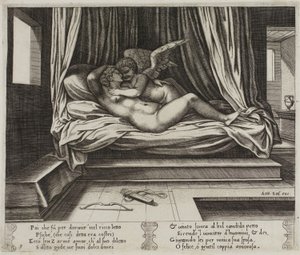 Amor in Psyches Armen von Master of the Die