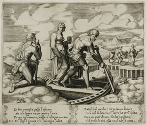 Psyche besteigt Charons Boot