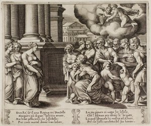 Das Volk erweist Psyche göttliche Ehren von Master of the Die