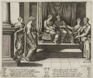 Die beiden Schwestern der Psyche werden mit Königen verheiratet; ...Psyche wird einem König vorgestellt